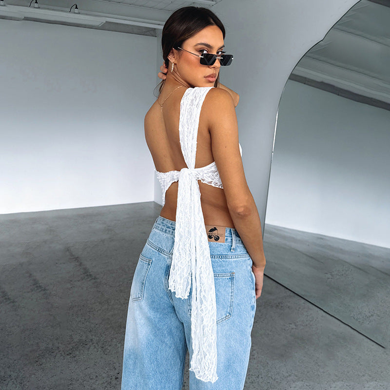 Lace & Allure Asymmetrical Top